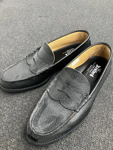 켄포드 파인슈즈 엠보싱 로퍼 주름 가죽 27cm