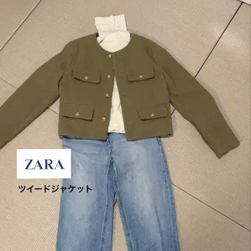 노카라 자켓 베이지 버튼 포함