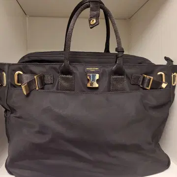 블랙 나일론 비즈니스 백