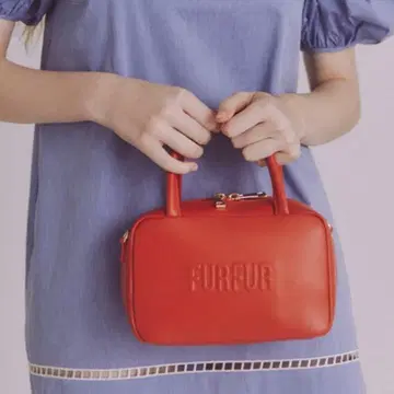 furfur 스퀘어 보스턴 백 오렌지