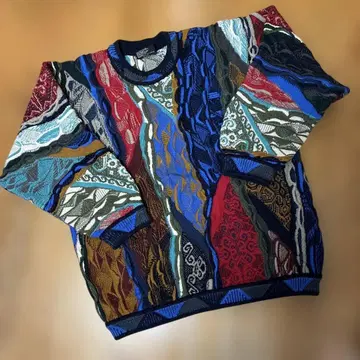 COOGI 멀티 컬러 3D 니트 호주산 M