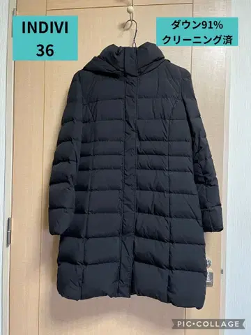 인디비 다운 코트 36 S 사이즈 클리닝 완료