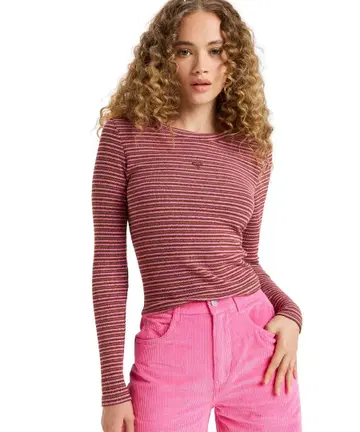 ROXY 긴팔 보더 니트 상의