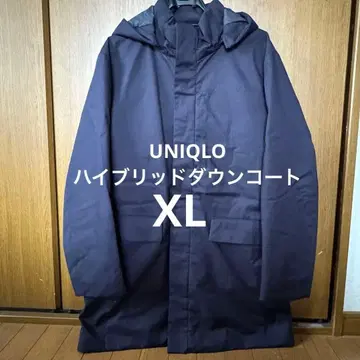 [ 새상품급 ] UNIQLO 네이비 마운틴 후드티 하이브리드 다운 코트