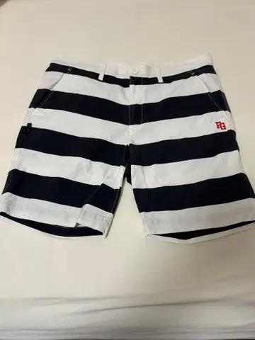 PEARL GATE 남성용 골프 스트라이프 숏팬츠 하프 팬츠