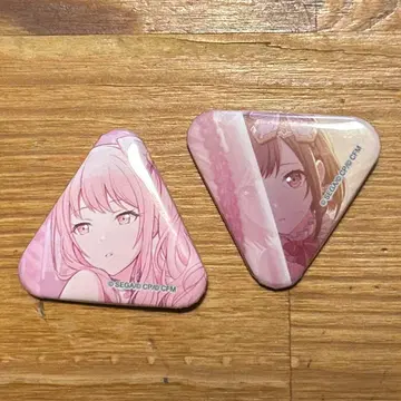 프로세카 미니 삼각형 캔뱃지 컬렉션 미즈키 에나 2점