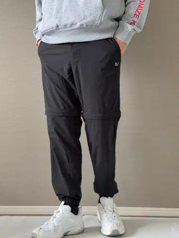 5/ 나일론 조거 팬츠 블랙