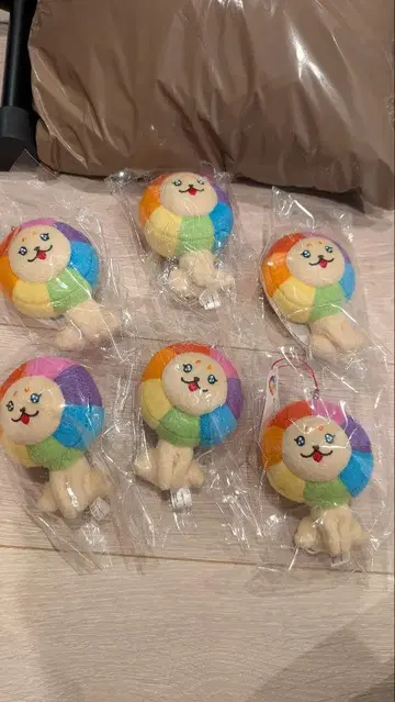 유메 라이온 키링 6개 세트