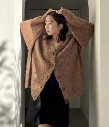 capricieux le'mage MIX 컬러 모헤어 가디건