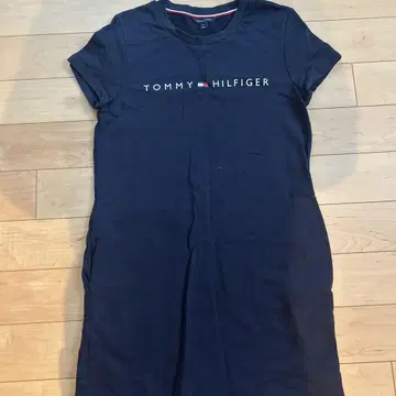 TOMMY HILFIGER 네이비 반팔 원피스 S/P