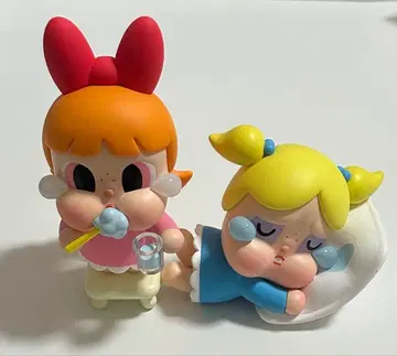 POPMART 파워퍼프걸스 크라이 베이비 피규어 2종 세트