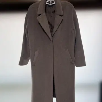 미사용 새상품 다크 브라운 롱 코트