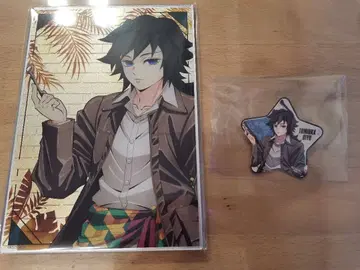 귀멸의 칼날 텐보 파크 가라폰 메탈릭 아크릴 보드 토미오카 기유