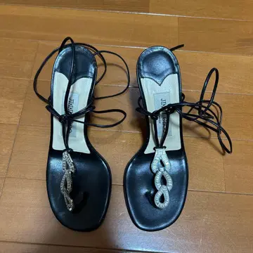 JIMMY CHOO 블랙 샌들 36