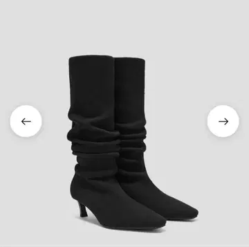 [vivian] 스퀘어토 슬로우 니하이 힐 부츠