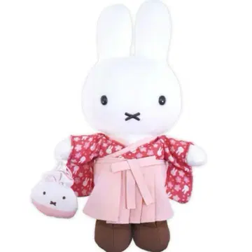 미피 스타일 한정판 하카마 미피 봉제 인형 (벚꽃)