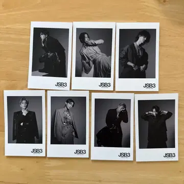JSB3 흑백 폴라로이드풍 사진 7장 세트