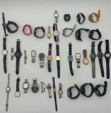 SEIKO G 등 포함 손목시계 묶음 판매 총 38개