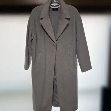미사용 새상품 그레이 롱 코트