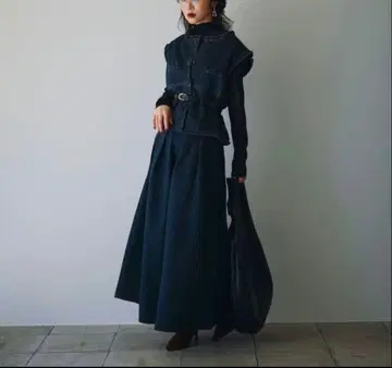 Andrea&co 다크 블루 데님 셋업