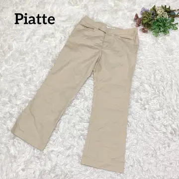 a1752 [ Piatte ] 캐주얼 팬츠 스트레치 베이지 심플 어른