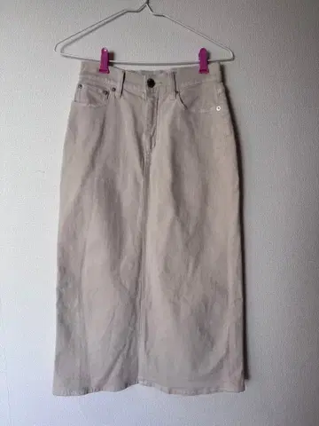23구 DENIM 베이지 타이트 스커트