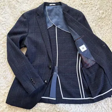 SUIT SELECT 테일러드 자켓 이탈리아 원단 울 100 체크 XL