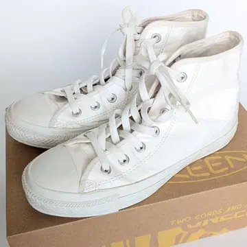 CONVERSE ALL STAR 화이트 하이컷 스니커즈