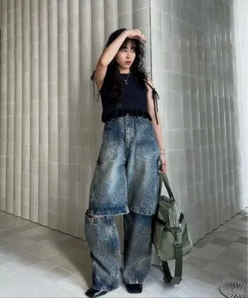 MEDI 2WAY REMOVE DENIM PANTS