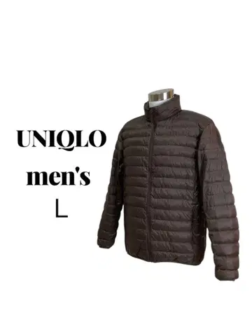 유니클로 울트라 라이트 다운 자켓 브라운 남성용 L