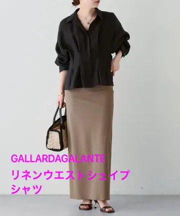 [ GALLARDAGALANTE ] 린넨 허리 쉐이프 셔츠