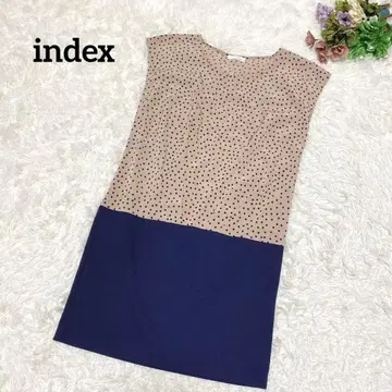 a1690 [인덱스] 슬리브리스 원피스 도킹 성숙 캐주얼 M