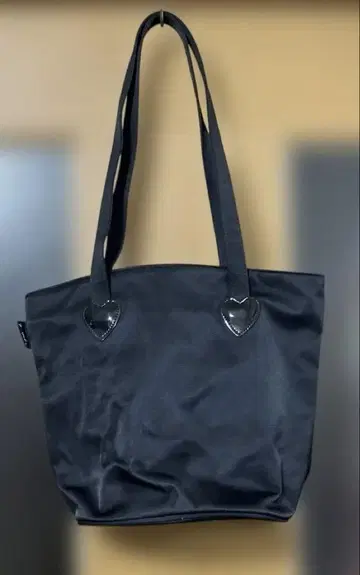 애니에스 베이 하트 장식 버킷백 블랙 숄더백