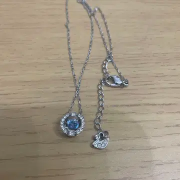 스와로브스키 목걸이 파란색 스톤