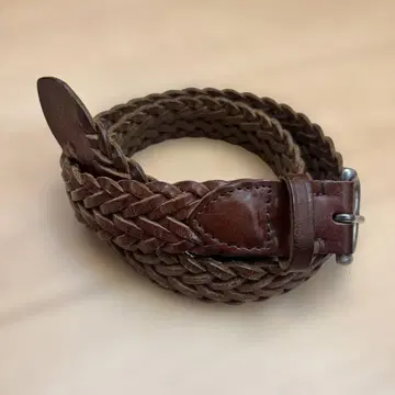 화이트하우스콕스 가죽 웨빙 벨트 75cm 브라운