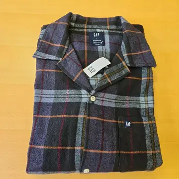 GAP 릴랙스핏 체크 플란넬 셔츠 남성용 셔츠 L 사이즈