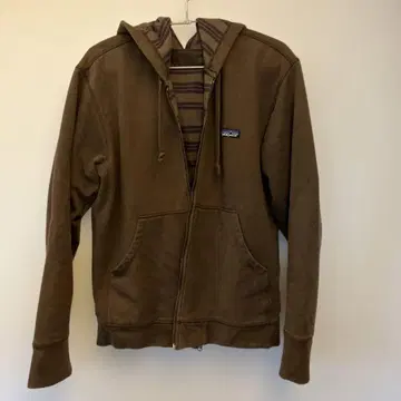 patagonia 브라운 집업 후드티 리버서블