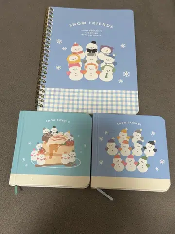 캔두 노트 메모장 눈사람 SnowMan 3종 세트
