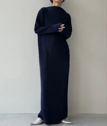 wee9s 리 데일리 슈퍼 스트레치 플리츠 원피스 [긴팔]