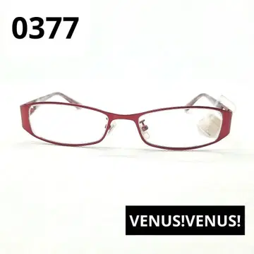VENUS!VENUS! 레드 슬림 프레임 안경 0377
