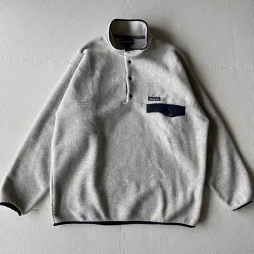 거의 미사용 patagonia 신틸라 스냅T 풀오버 화이트 L