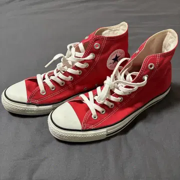 Converse 하이컷 스니커즈 레드 27.5cm