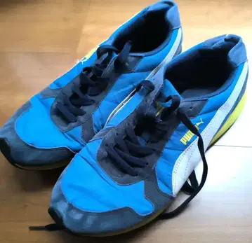 PUMA 스니커즈 파랑/블랙/노랑 27cm