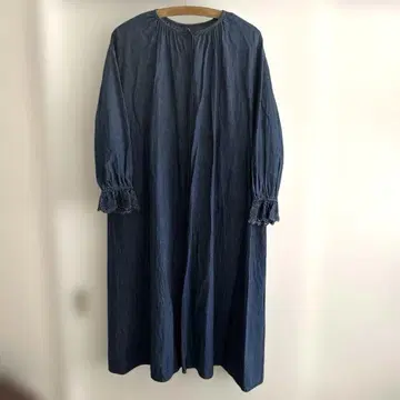 사만사 모스모스 소매 레이스 원피스 데님
