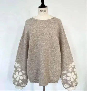 새상품 rosy monster bouquet bicolor knit