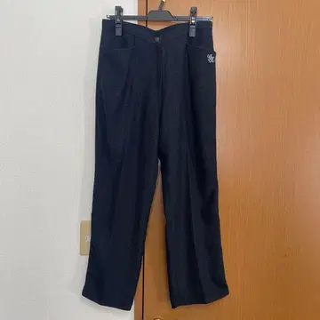 이타리야 블랙 슬랙스 프론트 포켓 부착