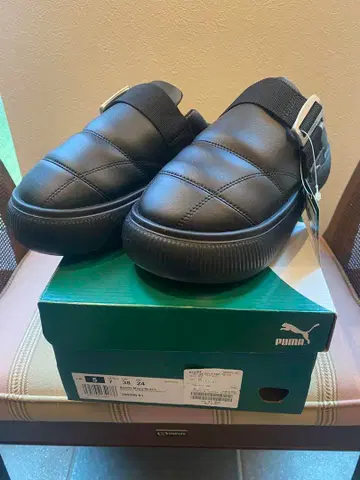 재인하! [미사용 새상품] PUMA 블랙 슬라이드 샌들