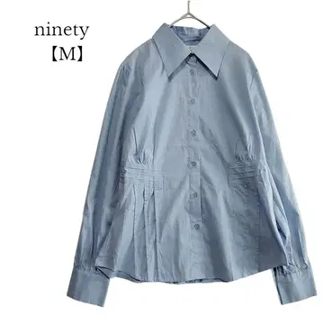 [ ninety ] 긴팔 셔츠 프릴 라이트 블루 M 사이즈