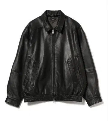 BEAMS 25AW 시어링 레더 블루종