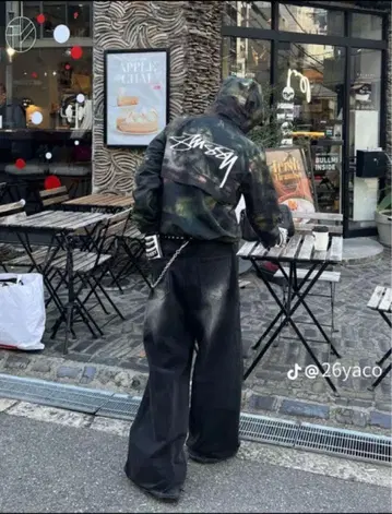traum 블랙 배기 데님 재판매 예정 없음 레어